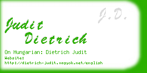judit dietrich business card